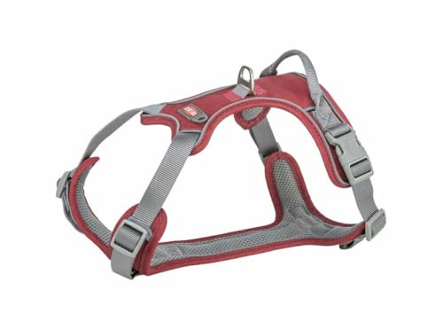 TRIXIE Premium Geschirr Active M-L, 60-75 cm/25 mm, Sangria