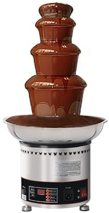 Fuente De Chocolate EléCtrica De 3 Kg Torre De Fondue De Queso Caliente Con Recipiente ExtraíBle FáCil Montaje Para Chocolate Mantequilla Y Queso