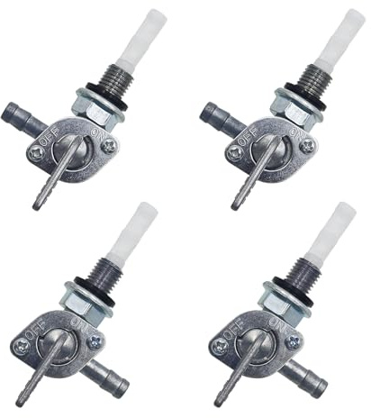 4 Pièces Robinet Essence Groupe Electrogene Robinet de Gaz Interrupteur M10 | Carburant Robinet Interrupteu Universels Commutateur de Carburant de Réservoir pour Moto Karts