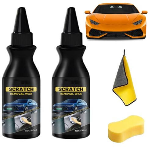 1/2/3 Pièces Vernis à Froid Pour Voiture, Oryshine Vernis à Froid Carrosserie, Efface Rayure Voiture Profonde, Protection Semblable à la Cire pour la Peinture des Voitures (*2)