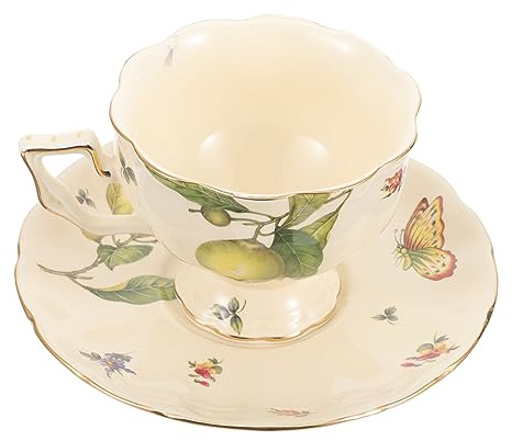 ROMISBABA Tazas De Café Taza Leche De Capuchino De Para Fiesta De Té Con Platillo De