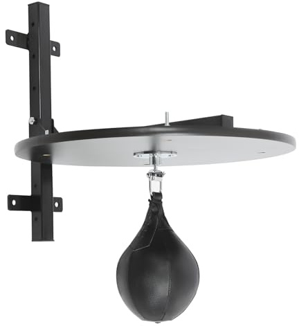 Profi Speedball Plattform Set, Höhenverstellbar Boxtraining Equipment with Punchingball, Suitable for Boxing and Fitness Enthusiasts