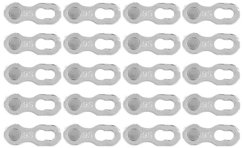 NinGYiYan Fahrradkettenverbinder, für Mountainbike, 9-Gang-Kettenglied, Schnellverbindung, langlebiger Stahl, einfache Installation, sichere Passform, zuverlässige Leistung, (zehn Paare)