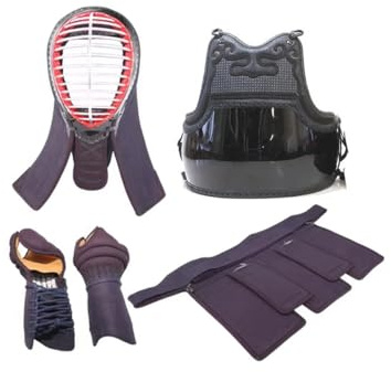 Volere è potere Kendo Bogu Set Martial Arts Supply Kendo Armor Set (Men/Do/Kote/Tare) 3mm Woven Embroidery