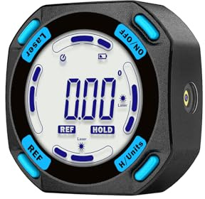 Aicevoos Inclinomètre Numérique Rechargeable avec Fonction Laser Écran LCD Étanche IP54 Rapporteur d'Angle Digital 5 Faces Magnétiques Niveau à Bulle pour Menuiserie Travail du Bois Construction