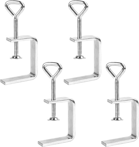 C Klemme G klemme Kit C-Klemme Edelstahl C Zwingen Schraubklemme Trägerklemme Fixierzange Tischklemme Trägerklammer Befestigungs Klemme Trägerklemme Klemmschraube Clamp C Zwinge (4pcs)