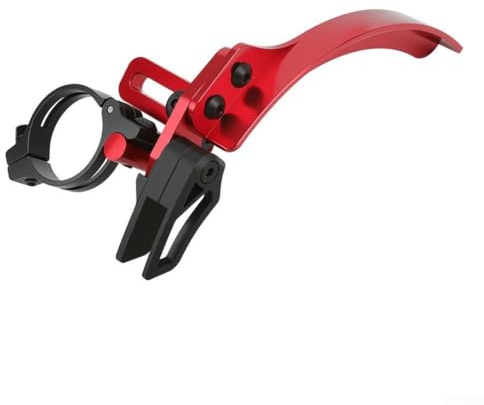 Protector de cadena, estabilizador de cadena 3 en 1 con protector de cadena anticaída, adaptador de desviador delantero tensor de cadena para bicicleta de montaña (rojo)