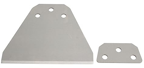 Aramox 6in Floor Scraper Bit, Spring Steel Scraper Chisel Bit for Plus Electric Hammer, Heat Treated 2 Groove Round Shank, for Tile Mortar Adhesive Carpet Removal Contractors