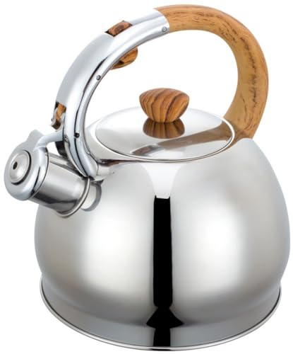 2 Liter Flötenkessel Whistling Kettle Induktion Teekanne Wasserkanne Wasserkessel Edelstahl