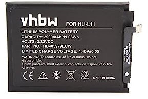 vhbw Akku kompatibel mit Huawei DRA-LX3, Huawei Y5 2018, Nova, Nova Dual SIM Handy Smartphone Telefon (2900mAh, 3,82V, Li-Polymer)