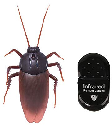 Amasawa Cucaracha de Control Remoto, Cucaracha Animal de Alta Simulación Control Remoto por Infrarrojos Regalo de Juguete para Niños, Adecuado para para Fiesta Halloween Navidad