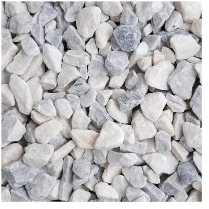 Long Rake Spar Polar Ice 20mm 20kgs Decorative Aggregate Gravel