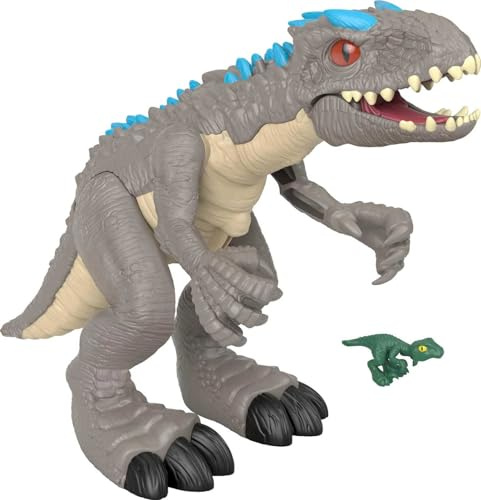 Fisher-Price Imaginext Jurassic World Indominus Rex, Dinosaurio de Juguete para niños +3 años (Mattel GMR16)