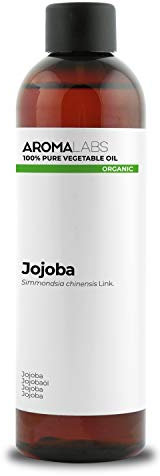 ORGANIC - JOJOBA Oil - 250mL - 100% Pure, Natural, Cold Pressed And Cosmos Certified - AROMA LABS (French Brand)