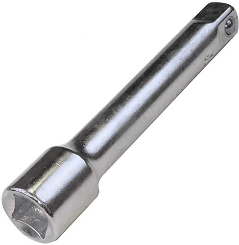 AERZETIX - C47124 - Rallonge prolongateur embout - 1/2''x125mm - pour clé à cliquet douille de vissage à 4 pans - en acier Cr-V