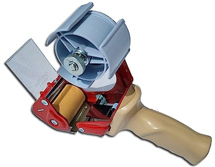 Protected Metall Handabroller für Klebeband mit Griff