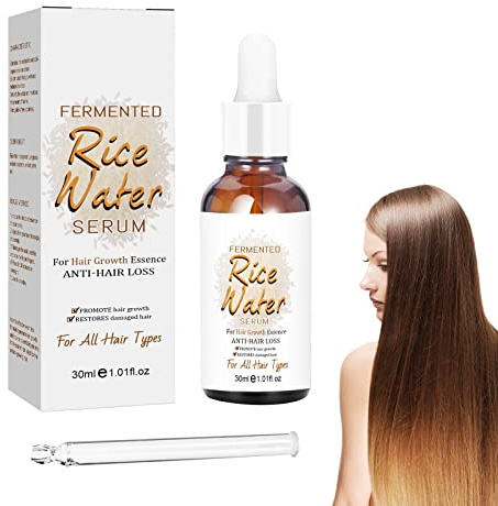 KUIRUNRX® Agua De Arroz Fermentado,Organic Rice Water Hair Growth,Nutritivo Agua De Arroz Hidratante,Aceite de suero para el Cabello para la caída del Cabello,Help Regrow & Repair Damaged Hair(1 Pcs)