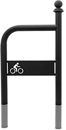 MORIA DESIGN Fahrradständer Boden - 130 x 60 cm Bodenparker für 2 Fahrräder - stabiler Fahrradständer für Mountainbike MTB und E-Bike - Retro Fahrradanlehnbügel galvanisiert pulverbeschichtet