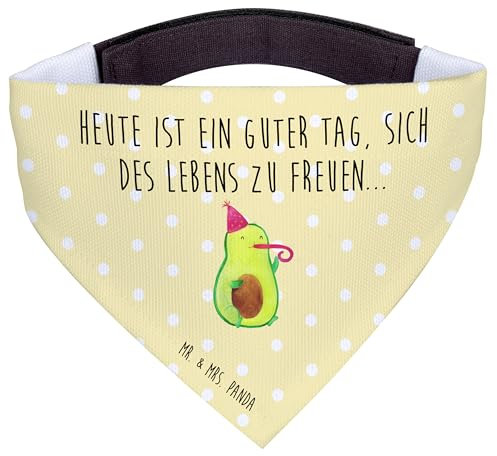 Mr. & Mrs. Panda Hundehalstuch Avocado Feier - Geschenk, Party, Fete, Halstuch, Gute Laune, Hunde, Hund, Geburtstag, Tuch, Für