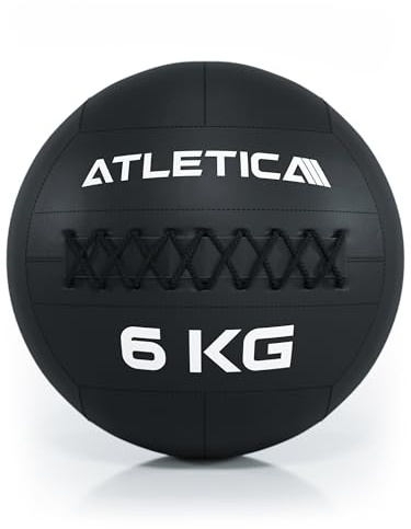 Atletica WallBalls | 4-12kg | Aus strapazierfähigem Kunstleder | Für Wurfübungen und zur Kräftigung der Rumpf- und Tiefenmuskulatur | Ø 35 cm