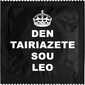 Lustiges Kondom - Modell Griechenland - aus Latex - dünn und strapazierfähig - bedruckt in Frankreich - Lustiges Verdeck für Herren - Originelle Überraschung