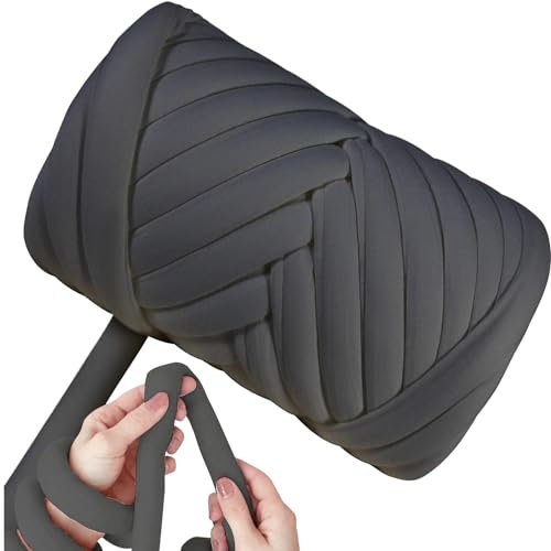 Maxee Dicke Wolle Garn 500g, Chunky Yarn XXL Wolle zum Handstricke, Sperrige Textilgarn zum häkeln für körbe, Decke, Kissen, Rucksack,Haustierkorb