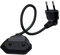 HuaLiSiJi Cable Alargador Europeo 2,5A 250V Alargador Enchufe Europeo 90° Cable Extension Corto Europeo, para Electrodomésticos, Enchufes de Carga, Televisores, Computadoras, Lámparas (0.6m)