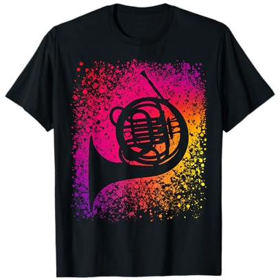 Coole Waldhorn Kunst Instrument für Waldhornspieler Stolz T-Shirt