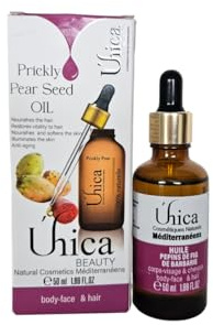HUILE DE PEPINS DE FIGUES DE BARBARIE Cosmetiques naturels, soin anti rides et anti-cernes riches en vitamine E, K, F, omega 6 et en sterols. Flacon de 50 ml avec pipette