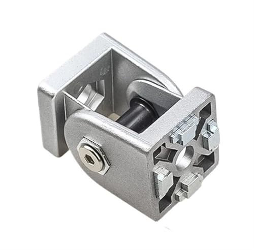 Bearing Hinge，Ball Bearing Door Hinges Flexible Pivot Joint Connector Cast Aluminum Hinge for 20/30/40/45 Series Aluminum Extrusion Profiles(4545)