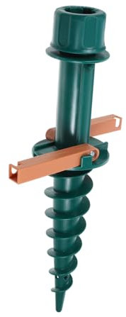 POPETPOP Supporto Ombrellone da Spiaggia con Picchetto Ancoraggio Base Resistente per Ombrelloni da Giardino Stabile e Sicura per Uso Spiaggia e Patio