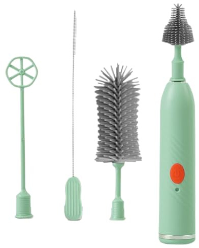 Electric Bottle Cleaner Brush, Waterproof Rechargeable Cleaning Brushes for Baby Bottles, Pump Parts, Teapots, Electric Cup Cleaners Tool, Efficient MultiSurface Scrubber