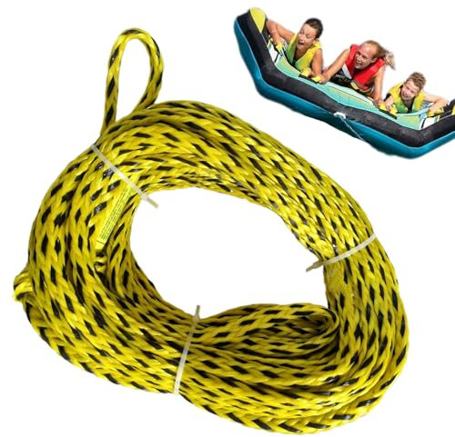 Wasserski-Seil – hochfestes schwimmendes Zugseil für aufblasbare Schläuche, Ausrüstung für Wassertraining, Schnee, Pool, Kanu, Wakeboard, Schnorcheln, Innenwasser