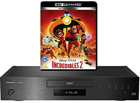 MULTIREGION Blu-ray Player Compatible with Panasonic DP-UB9000 MultiRegion Blu-ray Region A, B & C - DVD Regions 1-8 - Bundle Including Incredibles 2 4K UHD Disc