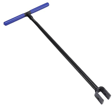 Candeon 17 Inch T-Handle Water Meter Key, CRV Steel Water Shut Off Tool for Main Supply Underground Valves, Heavy Duty Ergonomic Stop Tap Wrench for Plumbers DIY