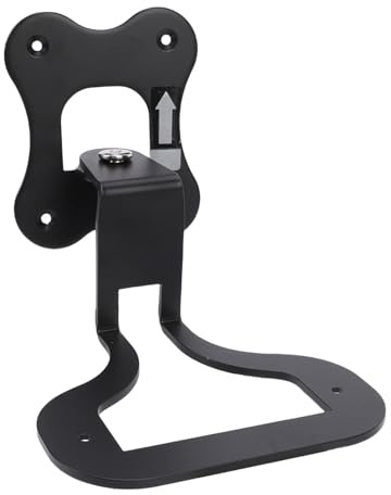 Speaker Wall Mount, Bookshelf Speaker Mounting Bracket with Adjustable Swivel, Compatible with Enchant Speakers for Home Theater Surround Sound System, Space Saving (Black)