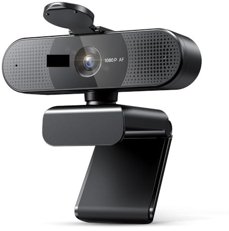 AYJYZHIAG Webcam 4K 1080p 60 fps, autofocus, USB, 73°, avec Double Microphone, for PC/Ordinateur Portable(4K Webcam)