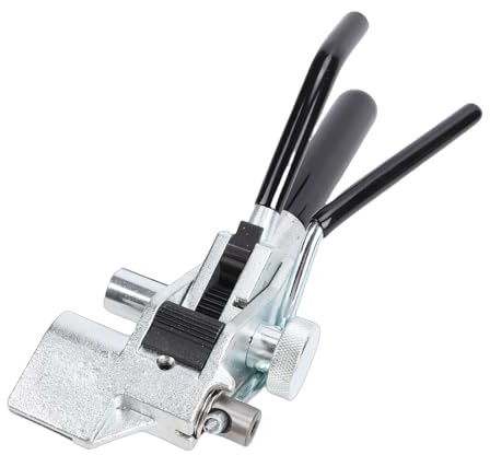 ViaGasaFamido Pinza per Fascette Fermacavi a Doppia Funzione con Design a Cricchetto per Uso Industriale su Fascette Metalliche Nei Lavori Elettrici di Tubazioni