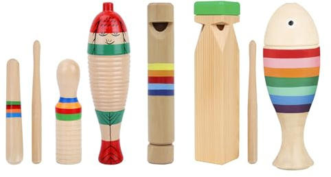 Kinder Musikinstrumente Spielzeug, Holz Schlaginstrument Spielzeug für Kleinkinder, Vorschulpädagogik Lernsets, Orff Instrumenten Set