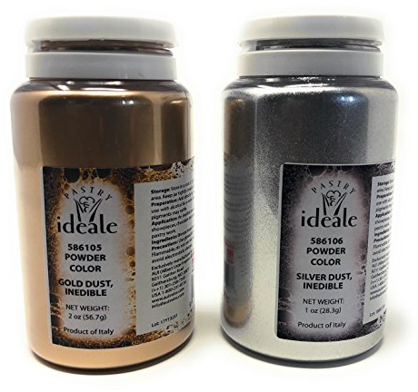 Pastry Ideale Gold Dust & Silver Dust Set (Inedible)