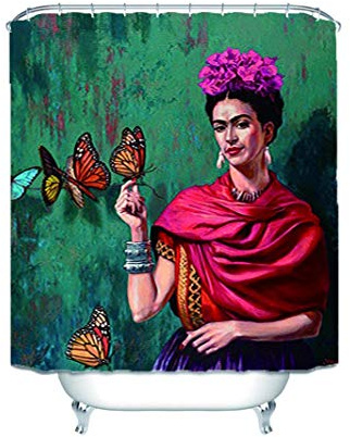 CHATAE Frida Kahlo Peinturebathroom Cortina de ducha impermeable 60 x 72 pulgadas
