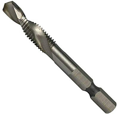 Weischer® - HSS-G Gewindebohrer Kombi M4 | Bit Satz 1/4'' | Gewindeschneider Einschnittgewindebohrer Bohrer Senker | für Metall, Stahl, Eisen | stabil & bruchfest