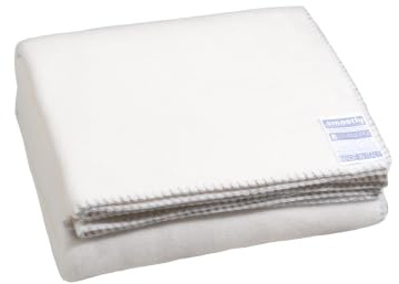 Smoothy Fleece-Decke - Flauschige Kuscheldecke aus Polarfleece für Sofa und Bett - vegan, weich und pflegeleicht - 140x190cm - 010 Wollweiß - von ZOEPPRITZ1828