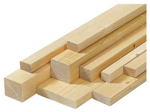 Mondo Viro Listelli di legno in abete grezzo naturale pali resistenti per lavori di bricolage h 2000 mm (25 x 45 mm)