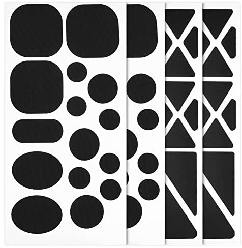 flintronic 4 Stück Reparaturflicken, Nylon Flicken Selbstklebend Stoff, Wasserdicht, Reparatur Patch Tape für Daunenjacken, Zelte, Schlafsäcke, Schwarz