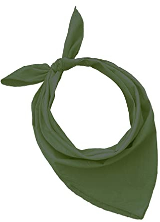 JOPHY & CO. Set von 3, 5, 10 Bandanas 100% Baumwolle für Damen, Herren, Kinder, einfarbig und/oder mit Paisley-Muster, Art.Nr.A644, Set 10 pz