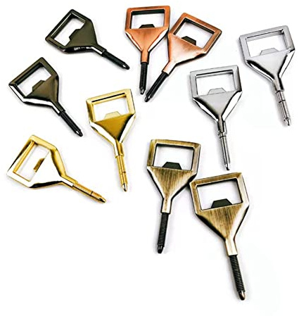 FutureHight Flaschenöffner-Sets Aus Metall, DIY-Rohling-Öffner, Metall-Bieröffner, Quadratischer Öffner (10 Stück)