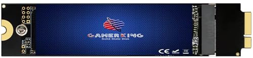 GAMERKING 480 Go SSD pour Apple MacBook Air A1369 (EMC 2392/2469), A1370 (EMC 2393/2471), Disque Dur de Remplacement Interne Haute Performance (MacOS préinstallé)
