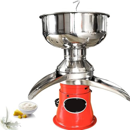 Separatore centrifugo di crema di latte, separatore di crema elettrico in acciaio inossidabile per preparare frullati di burro di panna, separatore di crema di latte fresco di mucca, pecora e capra