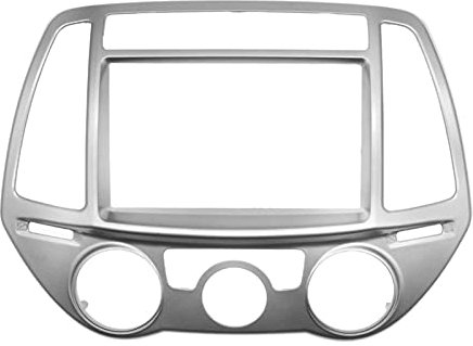 DEMULAX Kit pannello stereo AC manuale for autoradio doppia 2 DIN, installazione rivestimento CD, for Hyundai, I-20 I20 Kit rivestimento autoradio